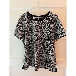 Jaclyn Smith Collection black and white top